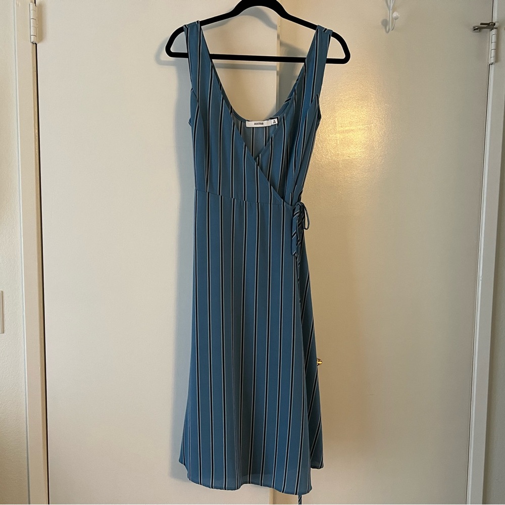 Striped Wrap Dress